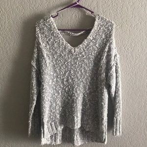 Hollister grey knit sweater